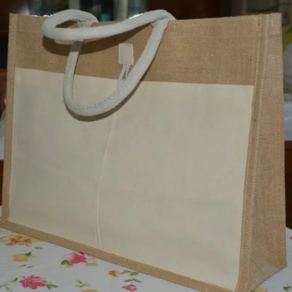 Jute & Cotton Shopping Bag